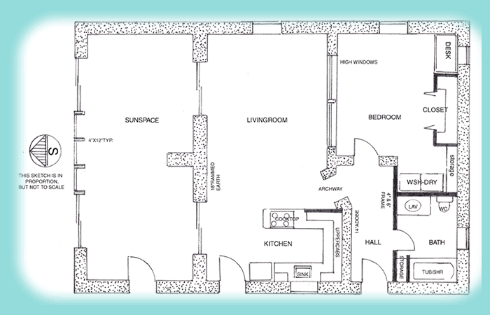 Rammed Earth House Plans Rammed Earth Home House Plan 1342