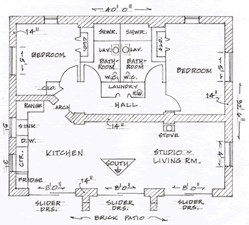 solar adobe passive plans 1310 plan affordable simple